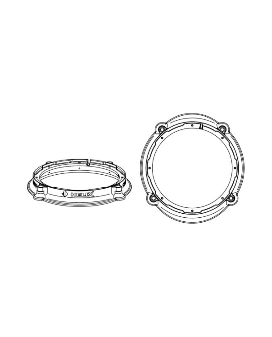 HELIX COMPOSE FLEXMOUNT CFMK200 POR.7 (FDM) | Vehicle-Specific Adapter Ring | Suitable for Porsche vehicles with factory installed woofer