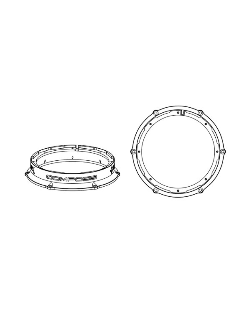 HELIX COMPOSE FLEXMOUNT CFMK200 VW.1 (FDM) | Vehicle-Specific Adapter Ring | Suitable for Volkswagen T5 And T6 vehicles with factory installed woofer