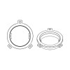 HELIX COMPOSE FLEXMOUNT CFMK25 VW.1 | Vehicle-Specific Adapter Ring | Suitable for various Volkswagen, Skoda and Seat vehicles with factory installed Tweeter