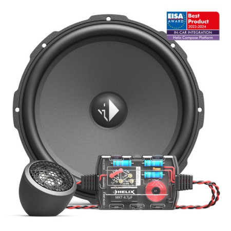 HELIX COMPOSE Ci3 K200.2FM- S3 CAR SPEAKER | 2-way performance speaker kit with 8 inch / 200 mm woofer, 0.75 inch / 20 mm titanium tweeter, high-grade crossover and high efficiency | 3 Ω | 100 Watts RMS