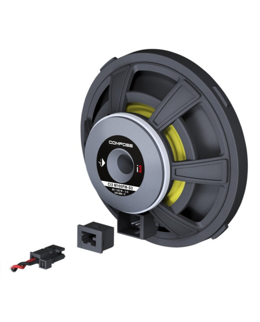 HELIX COMPOSE Ci3 M100FM-S3 | 4 Inch / 100 mm Performance Midrange Speaker which combines Outstanding Sound Quality