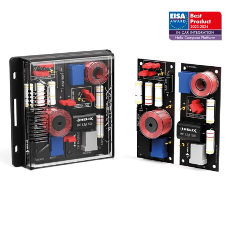 HELIX Ci7 FX-UNI.2 | Universal 2-way high-end Flex-Crossover with 4-stage tweeter level adjustment, 4-stage woofer lowpass filter adjustment and COMPOSE Connect technology