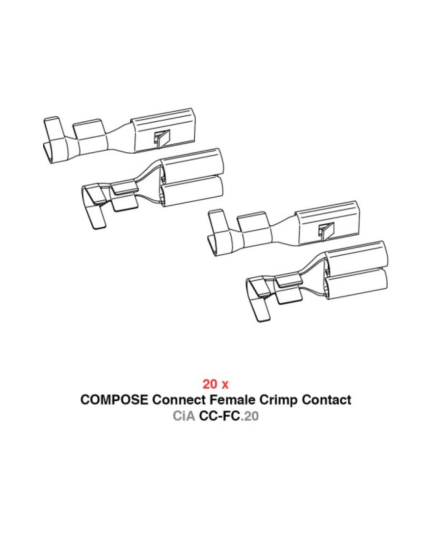 HELIX COMPOSE CiA CC-FC.20 | Female crimp contact kit for COMPOSE Connect Female Housings