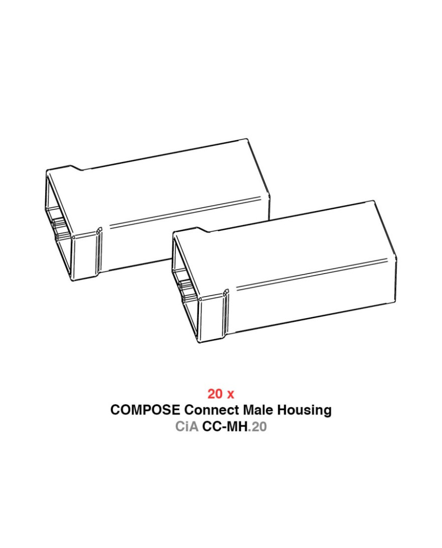 HELIX COMPOSE CiA CC-MH.20 | Male Housing Kit for COMPOSE Connect plug connections