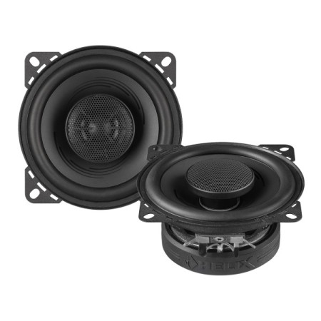 HELIX PF C100.2 | 2-Way Coaxial Speaker System with 4 inch / 100 mm Woofer And integrated 0.52 inch / 13 mm Mylar Tweeter | 40 Watts RMS | 3 Ω Impedance.