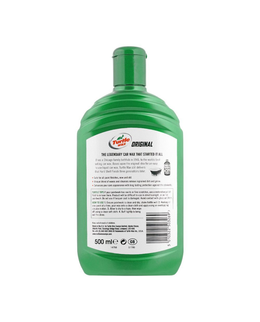 Turtle Wax  Original Hard Shell Shine Car Wax 500ml