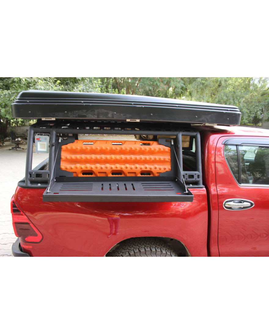 Hilux Option Roll Bar-X Extension Bed Rack