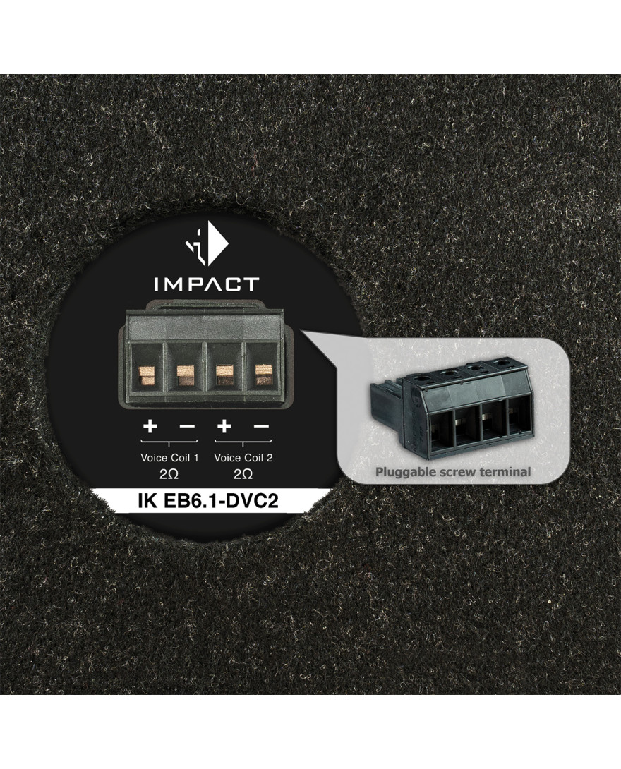Helix IK W EB6.1-DVC2 | 6 Inch Car Audio Enclosed Passive Subwoofer