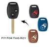 Keycare Silicon Key Cover for Compatible for Honda City, Civic, Jazz, Brio, Amaze 2 Button Remote Key | Black | KC21