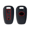 Keycare Silicon key cover fit for Indica Vista, Indigo Manza 2 button remote key | KC22 | Black