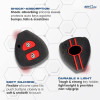 Keycare Silicon Key Cover KC32 Compatible for Innova, Fortuner 2 Button Remote Key | Black