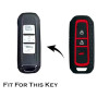 Keycare Silicon key cover KC36 fit for MG Hector 3 button smart key | Black