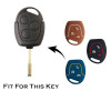 Keycare Silicon Key Cover KC37 for Fiesta, Fusion, Figo 3 Button Remote Key | Black