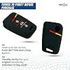 Keycare Silicon key cover KC40 fit for Tiguan, Jetta, Passat smart key | Black