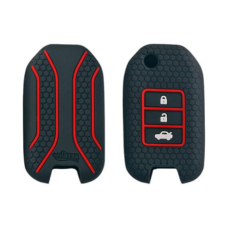 Keycare Silicon Key Cover KC50 Compatible for City, WR-V flip Key | Black Keycare Silicon Key Cover KC50 Compatible for City, WR-V flip Key | Black