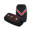 Keycare Silicon key cover KC61 fit for Sonet, Seltos 2020, Carens, Seltos X-line 4 button smart key | KC61 | Black