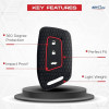 Keycare Silicon key cover fit for Mg Hector New smart key KC64 | Black