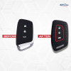 Keycare Silicon key cover fit for Mg Hector New smart key KC64 | Black