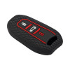 Keycare Silicon key cover fit for Citroen C5 Aircross 3 button smart key KC66 | Black