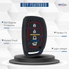 Keycare Silicon key cover for Alcazar and Creta 2021 4 button smart key KC67 | Black