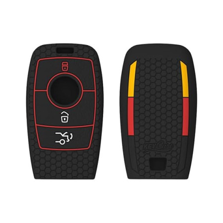 Keycare Silicon Key Cover KC70 fit for Mercedes Benz E-Class S Class A Class C Class G Class 2020 Onwards New Smart Key | Black