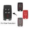 Keycare Silicon Key Cover KC73 fit for Range Rover : Sport, Evoque, Velar, Discovery, Defender (2018, 2019, 2020, 2021) 5 Button Smart Key | Black