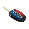 KeyCare Duo Style Key Cover for Hyundai 3b/4b Smart keys for Venue, New Creta, New i20,Alcazar, Elite i10, Xcent etc. Smart Keys | Red/Blue | KC D02