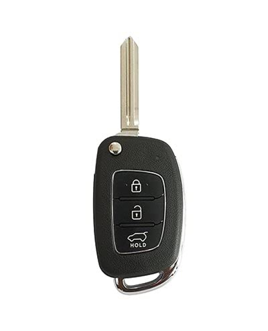 KeyCare Duo Style Key Cover for Hyundai 3b/4b Smart keys for Venue, New Creta, New i20,Alcazar, Elite i10, Xcent etc. Smart Keys | Red/Blue | KC D02