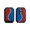 Keycare Duo Series Style Key Cover KC D04 for Maruti Suzuki Swift, Baleno, Xl6, Ignis, Ertiga, Dzire Smart Keys | Red/Blue