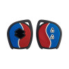 KeyCare Duo Style Key Cover KC D06 for Swift, Dzire, WagonR, Baleno, Ciaz, Ertiga, XL6, Ignis, Celerio 2b Remote Key | 2 Button Remote Key | Red/Blue
