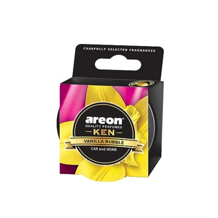 AREON KEN Vanilla Bubble Gel Car Air Freshener | 35g | AK30 AREON KEN Vanilla Bubble Gel Car Air Freshener | 35g | AK30