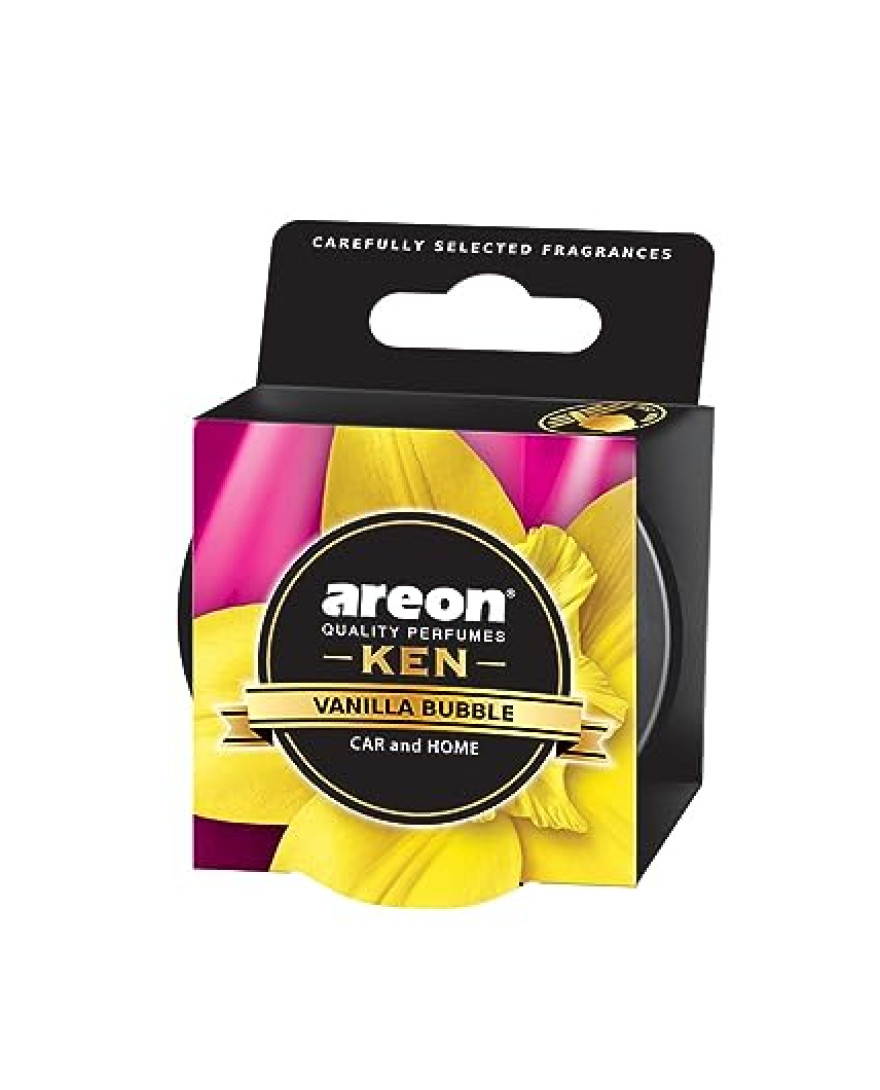 AREON KEN Vanilla Bubble Gel Car Air Freshener | 35g