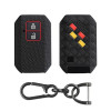 Keycare DE Series Silicone Key Cover DE29 Compatible for Nexon, Harrier, Hexa, Safari Storme, Zest, Bolt, Zica, Tiago, Hexa, Tigor flip Key | Black