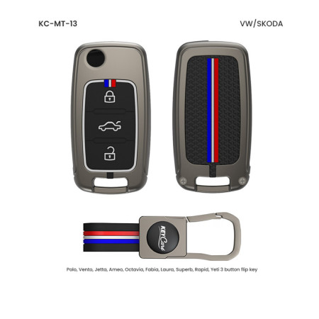 Keycare Metal Key Cover MT-13 for Volkswagen and Skoda Cars