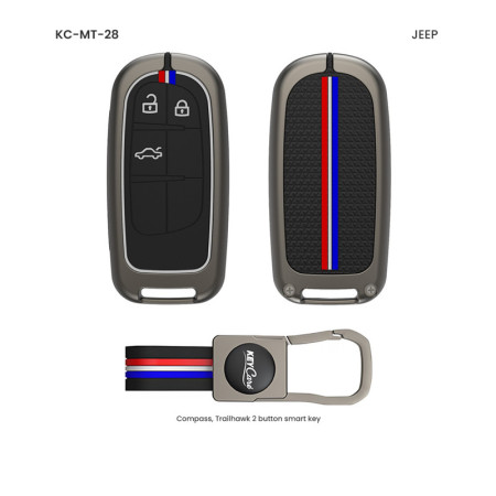 Keycare Metal Key Cover MT-28 for Jeep