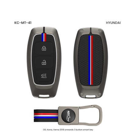 Keycare Metal Key Cover MT-41 for Hyundai Cars