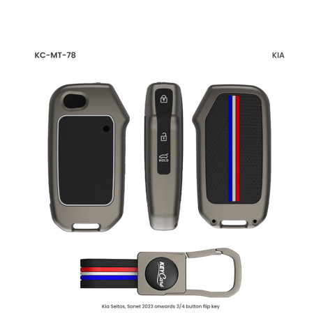 Keycare Metal Key Cover MT-78 for Kia Cars