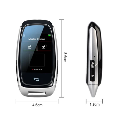 Key Care LCD Smart Key | PHANTOM 920 SILVER | PHANTOM-920S |For All Cars 
