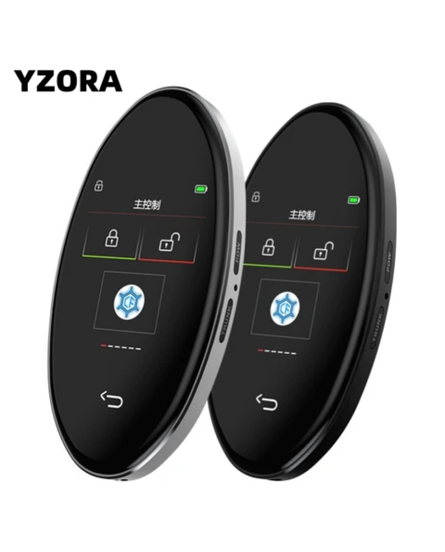 Key Care LCD Smart Key | SLEEK 818 BLACK | SLEEK-818B | For All Cars
