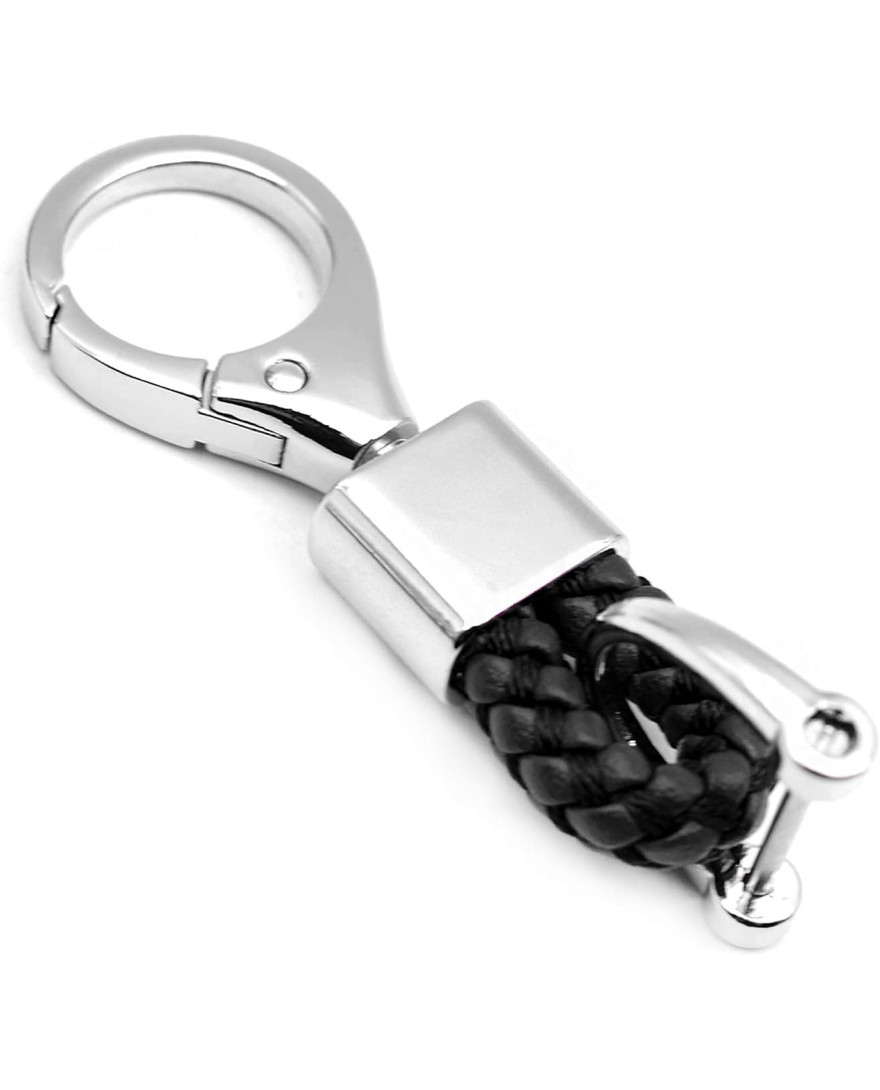 Keycare Car Key Fob Keychains Leather Keys Chain Holder with D-Ring with Screwdriver and Key Rings Style04