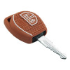 Key Care KLC 23 Silicon Car Key Cover Fit for Maruti Suzuki Alto,Baleno,Dzire,Ertiga | Brown