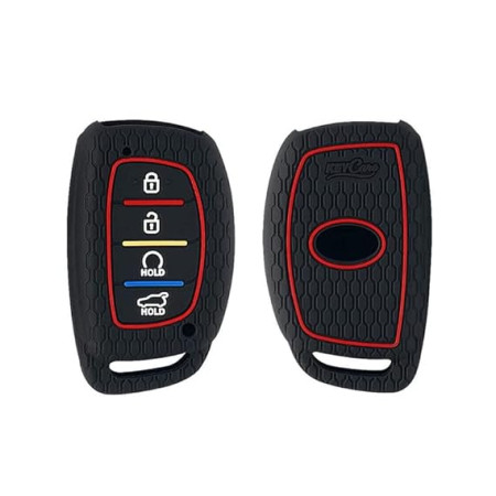 Key Care KLC 67 Silicon Car Key Cover Fit for Hyundai Creta 2018-21, Alcazar | Black Key Care KLC 67 Silicon Car Key Cover Fit for Hyundai Creta 2018-21, Alcazar | Black