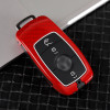 Keycare Premium Metal Alloy Key Case for Mercedes Benz E/S/M CLASS | Metal BEN 1 | Red