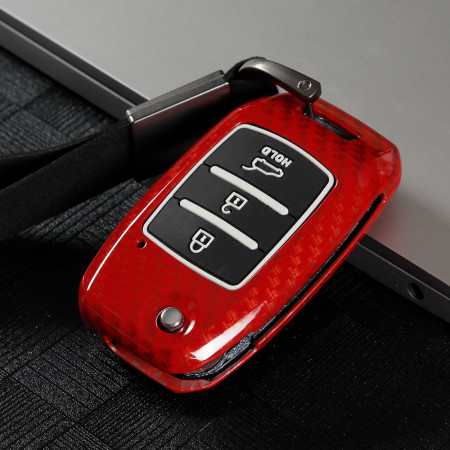 Keycare Premium Metal Alloy Key Case for Kia SELTOS 3B FLIP KEY REMOTE | Metal KIA 5 | Red Keycare Premium Metal Alloy Key Case for Kia SELTOS 3B FLIP KEY REMOTE | Metal KIA 5 | Red
