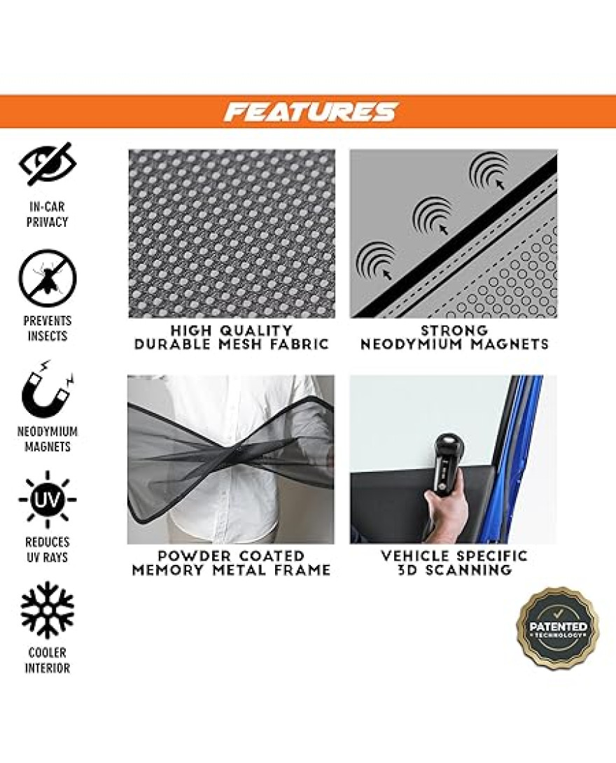 LASER SHADES- Magnetic Sun Shades Suitable for Endeavour 7 Pcs