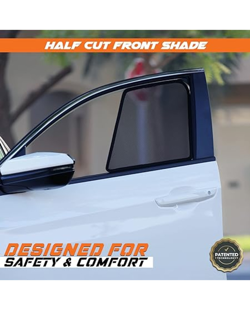 LASER SHADES Compatible for Honda City - Magnetic Sun Shades