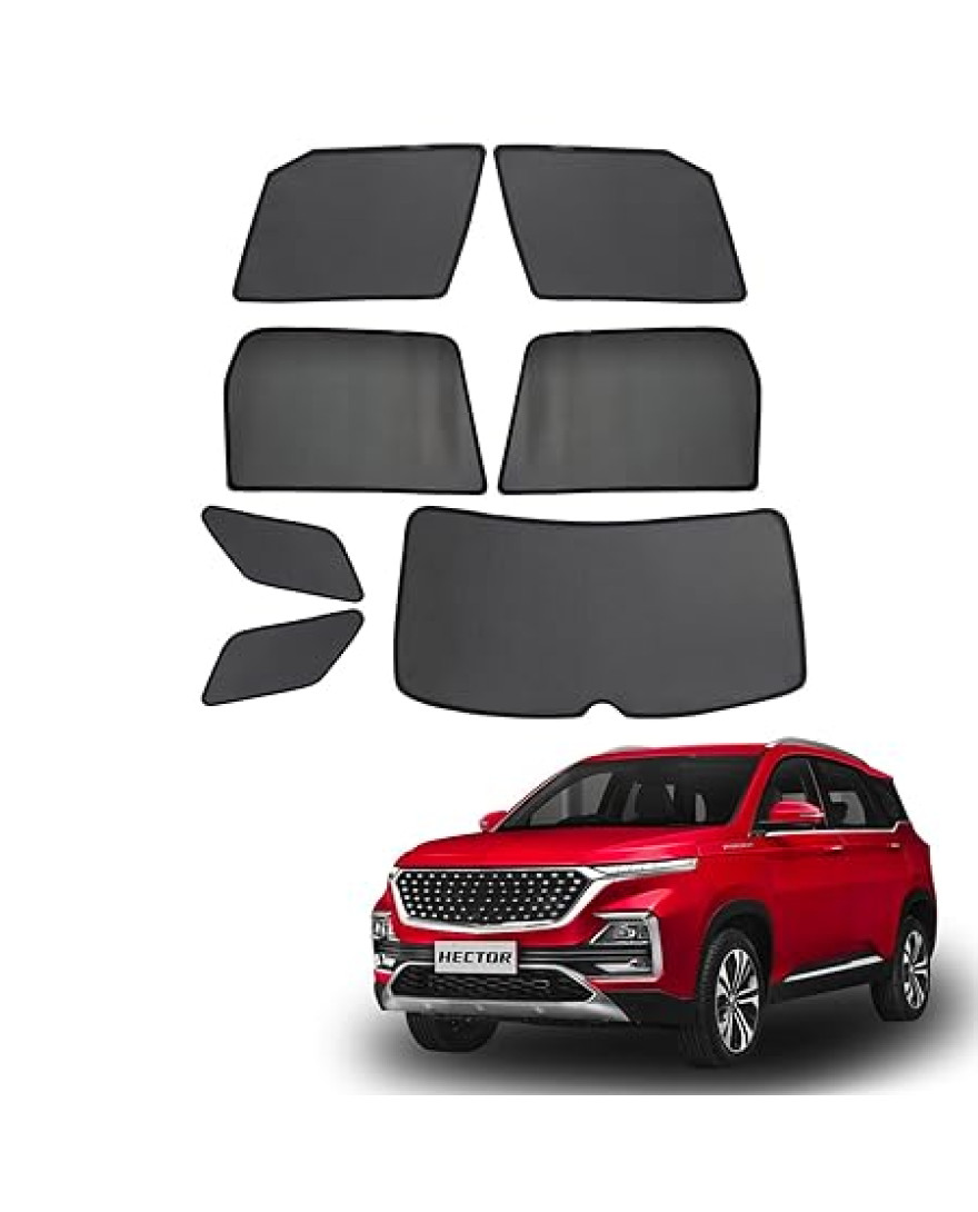 LASER SHADES Compatible for MG Hector - Magnetic Sun Shades