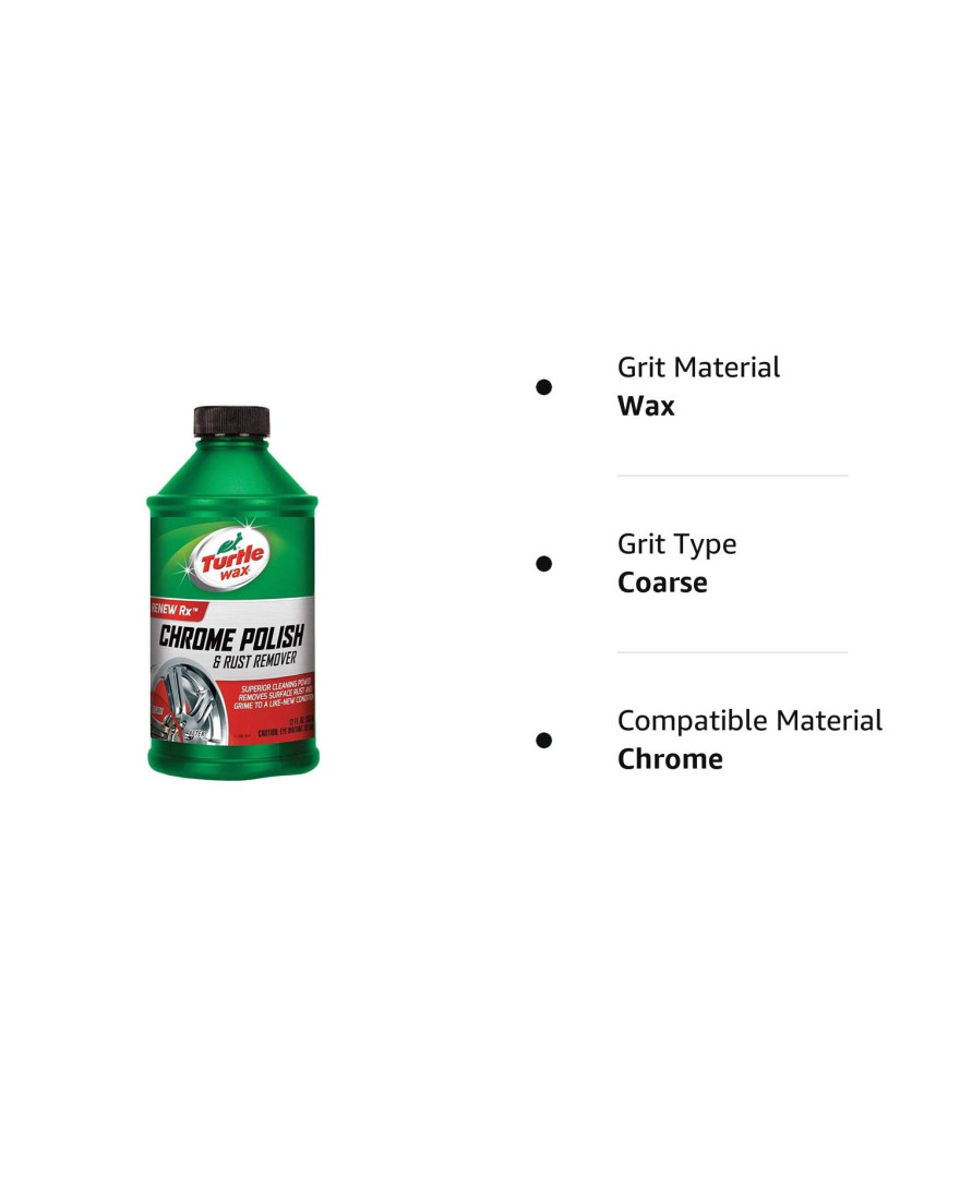 Turtle Wax Liquid Chrome Polish & Rust Remover 355ml