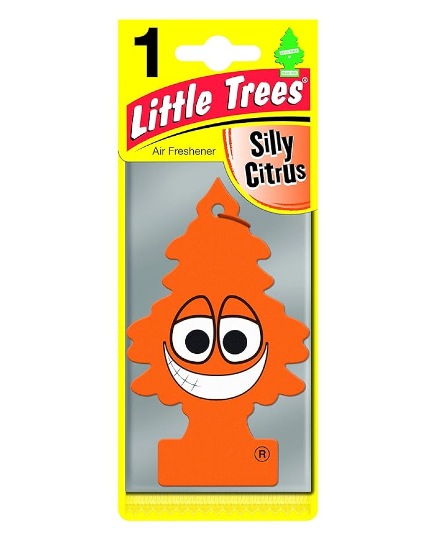 LITTLE TREES Hanging Silly Citrus Car Air Rreshener | 10g