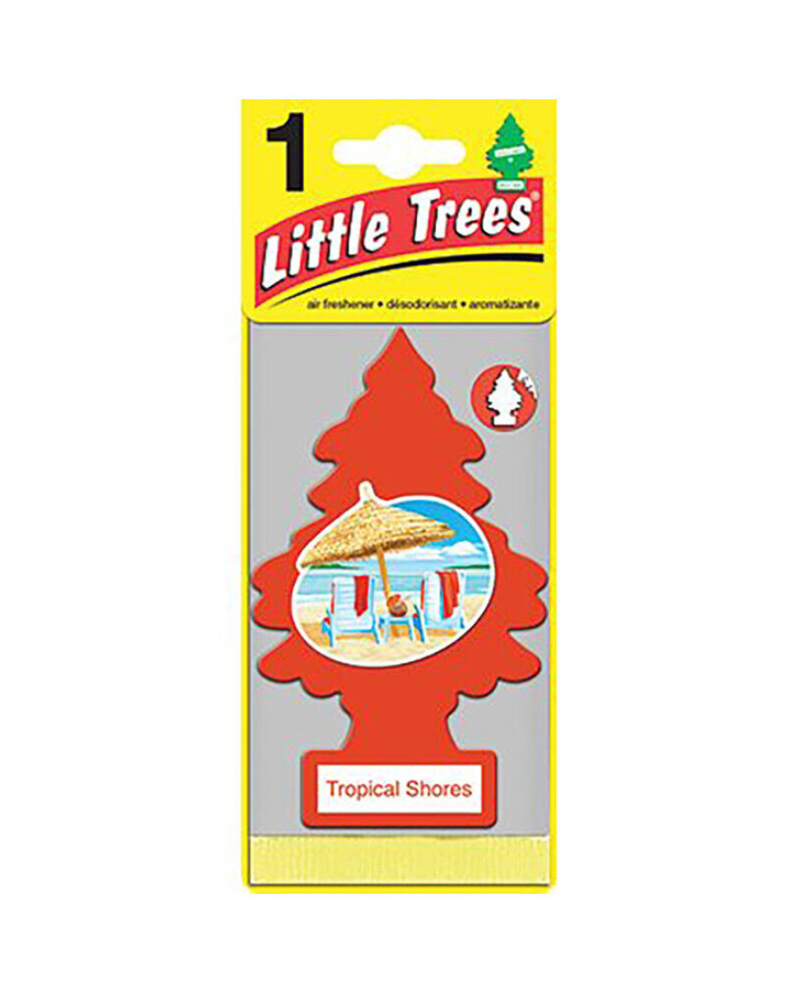 LITTLE TREES Hanging White Tropical Shores Scent Scented Car Air Rreshener | 10g